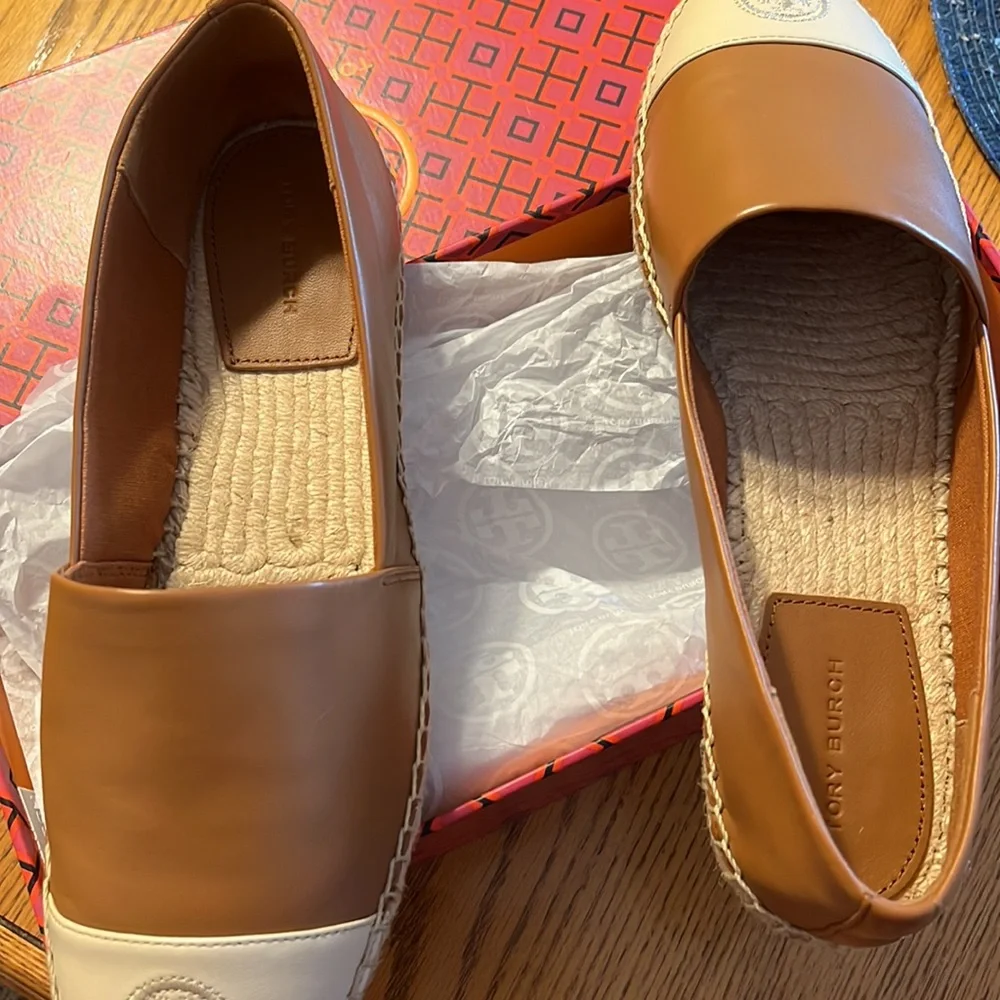 Tory Burch Brown and Cream Espadrilles - Picture 4 of 4